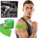 THERABAND Kinesiology Tape, Knee, 2'' X 103.3 Foot Bulk Roll, Black/Black | Latex-free kinesiology tape for knee, shoulder and athletic taping, with XactStretch application indicators - Image 13