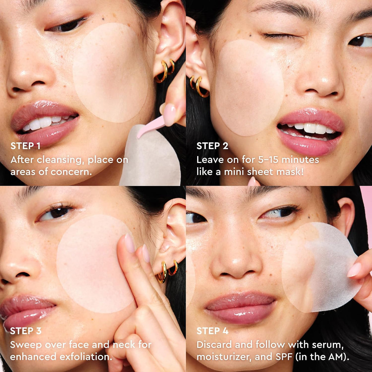 Hydrating watermelon facial toner pads by Glow Recipe for smooth skin texture