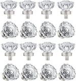 8 Pack Brushed Nickel Cabinet knobs, Glass Cabinet Knobs and Pulls | Vintage Crystal Knobs for Dresser Drawer - Image 11