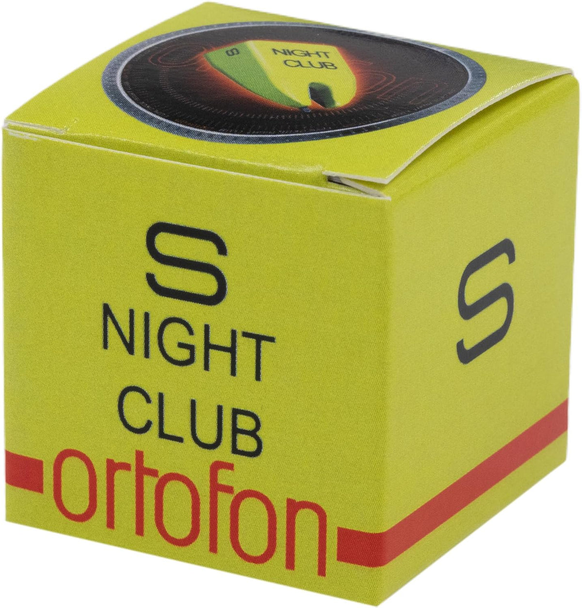 Ortofon Nightclub S turntable needle yellow grip closeup
