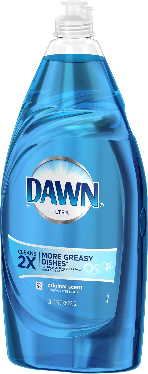 Dawn dish soap bottle cap and dispenser nozzle detail