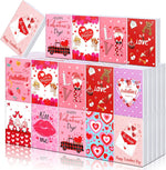 Jetec Valentine's Day pocket travel size facial tissues front view showing romantic gnomes design
