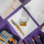 Mont Marte crackle paste used in mixed media art