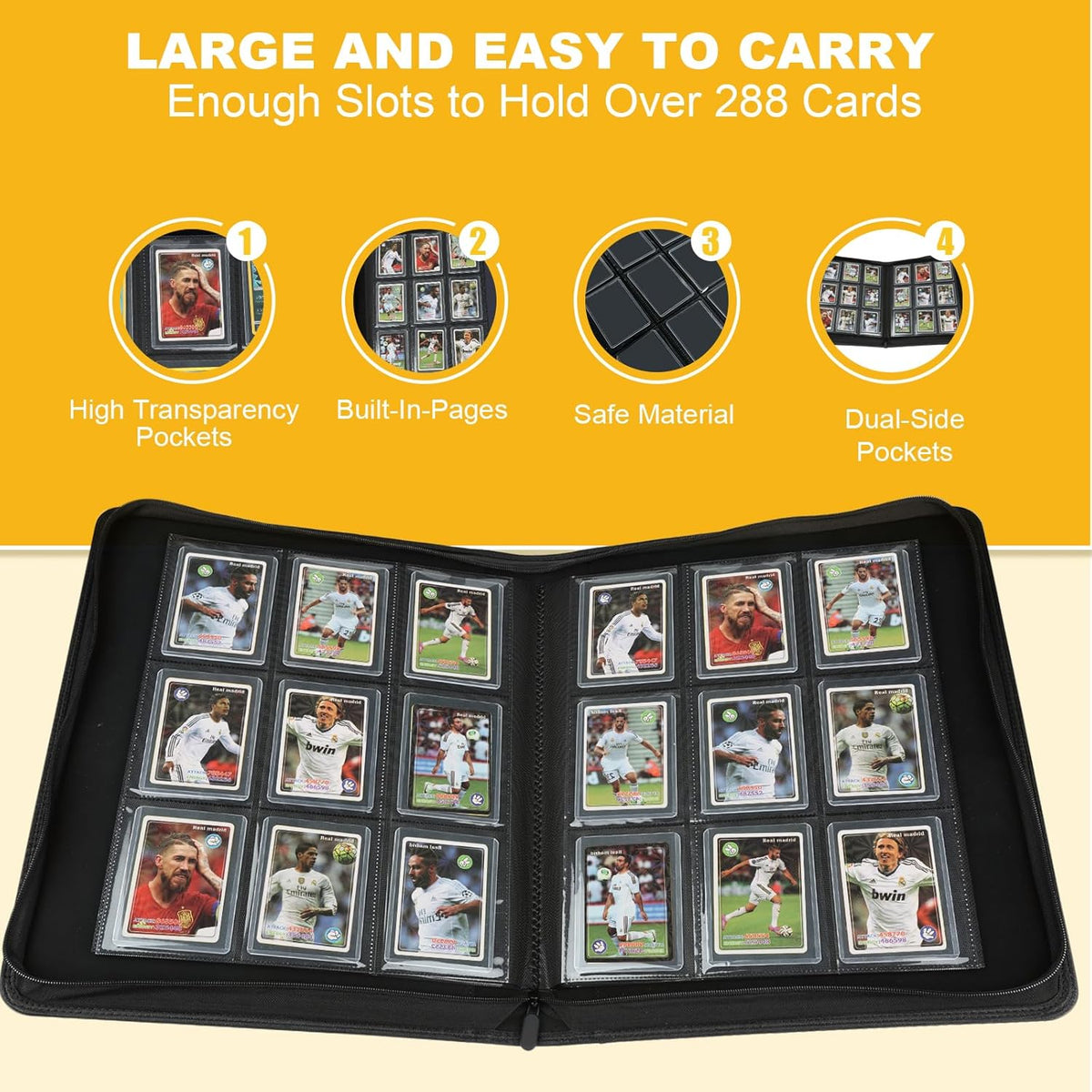 CARDBINDER Toploader Binder side profile view