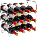 Sorbus metal wine rack front view countertop storage