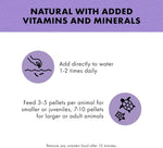 Nutrient rich reptile pellets with black soldier fly larvae and shrimp meal