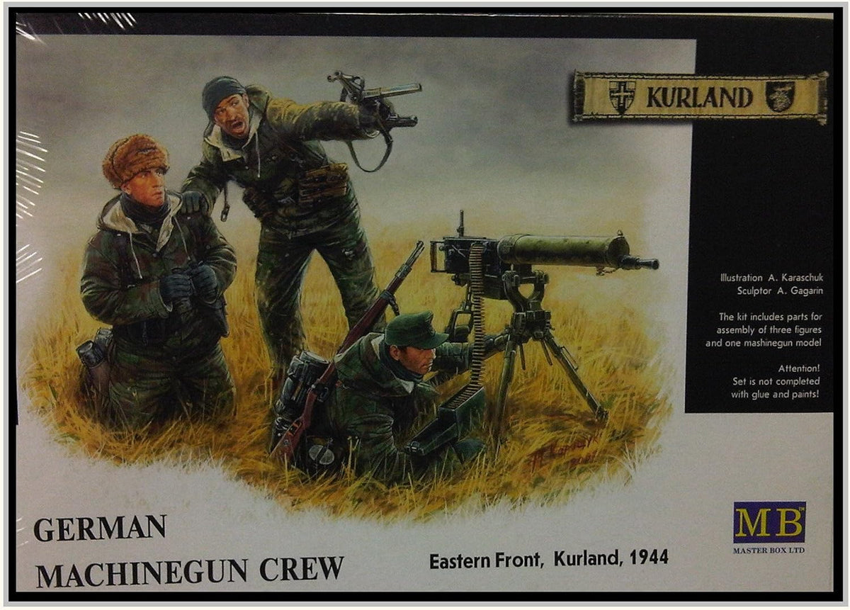 Masterbox German Machine Gun Crew model kit front view box art