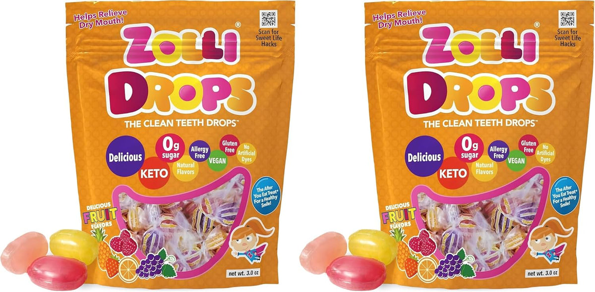 Zollipops Clean Teeth Lollipops, Anti Cavity with Xylitol, Sugar Free Candy for a Healthy Smile Great for Kids, Diabetics and Keto Diet, Natural Fruit Variety, 5.2oz - Image 10