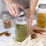 Wellife ribbed mason jar for kitchen organization