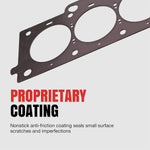 Fel-Pro engine gasket kit close up of steel layers