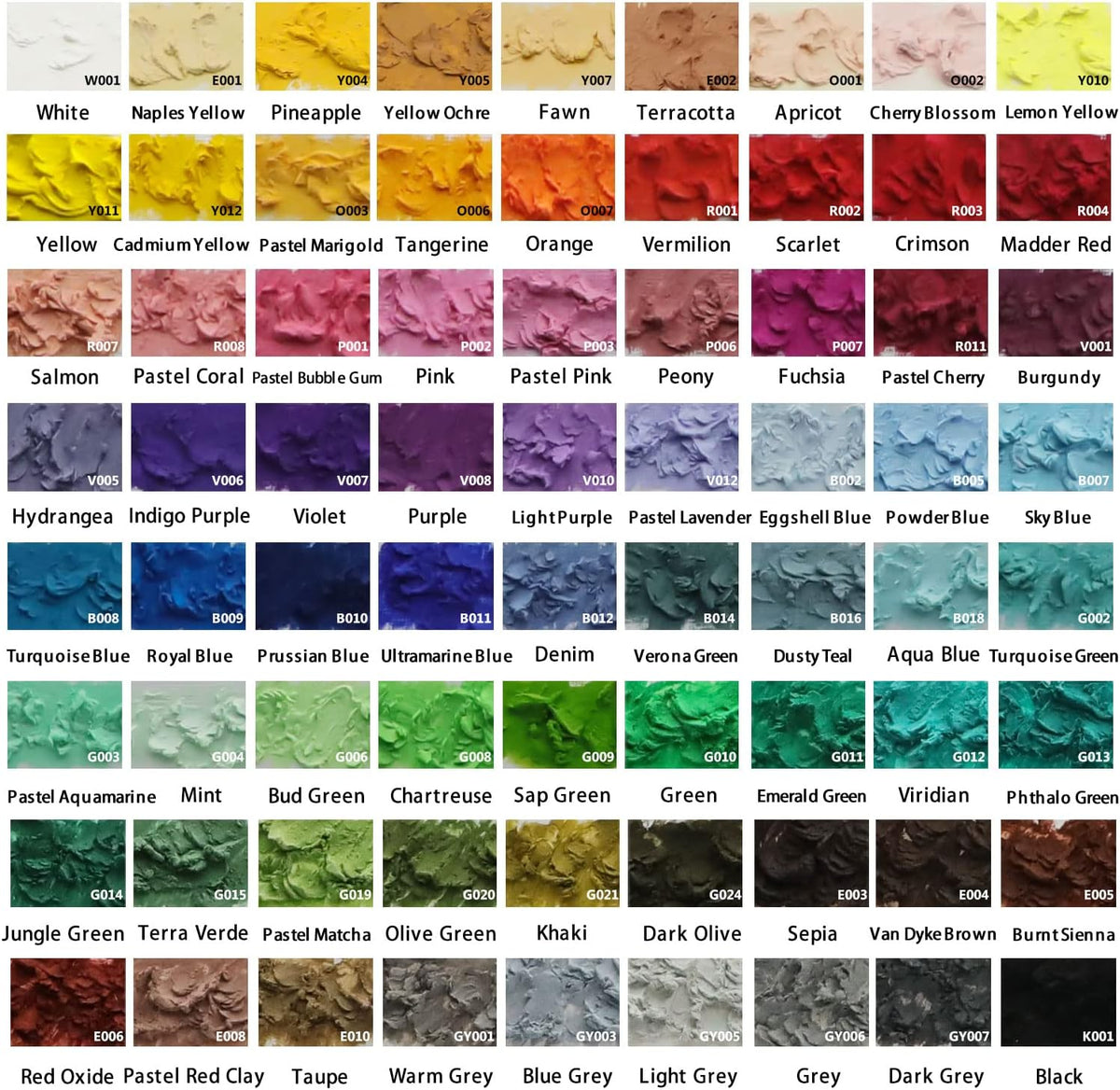 Mont Marte 72 piece oil pastel set open box color assortment