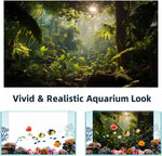 Avolander 24 by 12 inches vinyl fish tank background highlighting the durable material texture and crisp print quality.