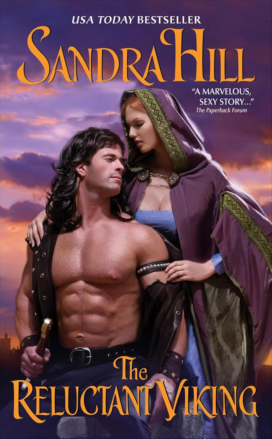 Sandra Hill The Reluctant Viking Book One front cover showcasing historical time travel romance theme.
