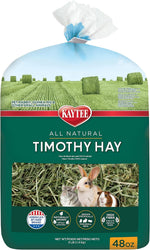 Kaytee Timothy Hay High Fiber 3 Pounds front view authentic imported small animal food
