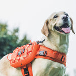 OneTigris dog harness backpack side profile with pouches