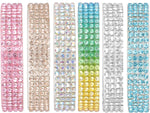 Salbsever crystal self adhesive rhinestone ribbons front view