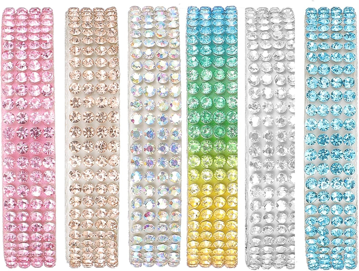 Salbsever crystal self adhesive rhinestone ribbons front view