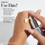 Close up of the pump dispenser on the Kate Somerville overnight resurfacing peel bottle