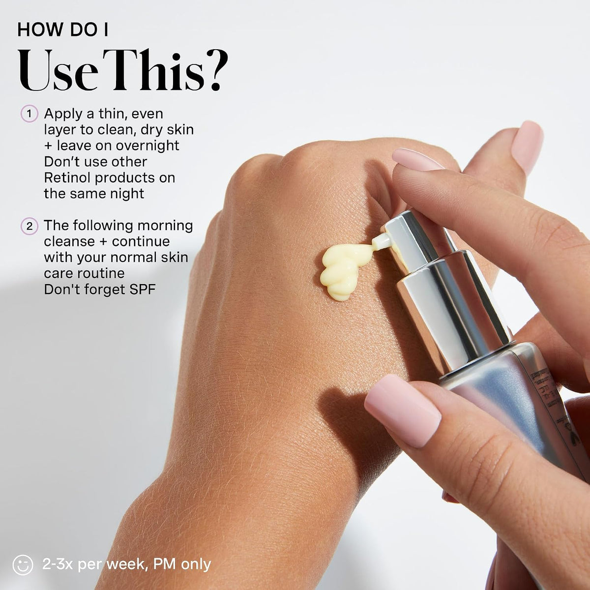 Close up of the pump dispenser on the Kate Somerville overnight resurfacing peel bottle