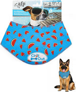 ALL FOR PAWS Cooling Bandana for Dogs, Dog Cooling Neck Wrap, Ice Dog Bandanas for Medium Dogs, Cooling Scarf for Dogs, Blue Neck Cooler for Dogs(M, Neck Girth 15-18.1") - Image 9