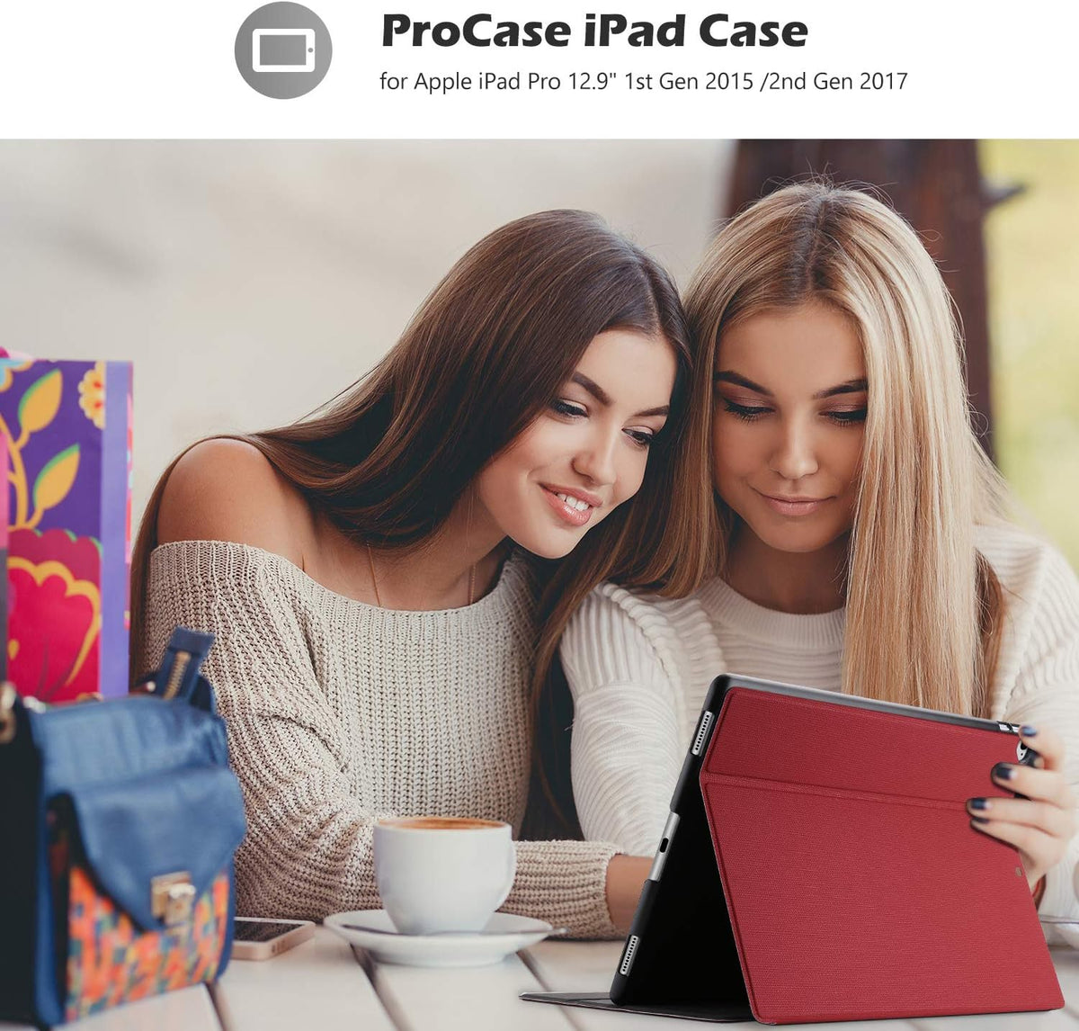 ProCase smart cover in typing angle position