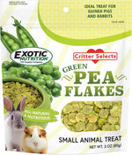 Exotic Nutrition Green Pea Flakes (1 lb.) - Healthy Natural Dried Vegetable Treat - for Rabbits, Guinea Pigs, Hamsters, Chinchillas & Other Small Pets - Image 9