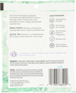Aura Cacia Eucalyptus 2.5 Ounce packet back view with ingredients