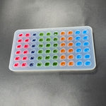 Mold Resin Craft Makes 60 Crystals - Small Crystal Stones Silicone Mold for Resin - Candles - Soap - Ice Cube - Jewelry - 1 Unique Shapes (White)(M0008) - Image 5
