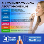 NutraHarmony magnesium glycinate 120 count packaging side profile