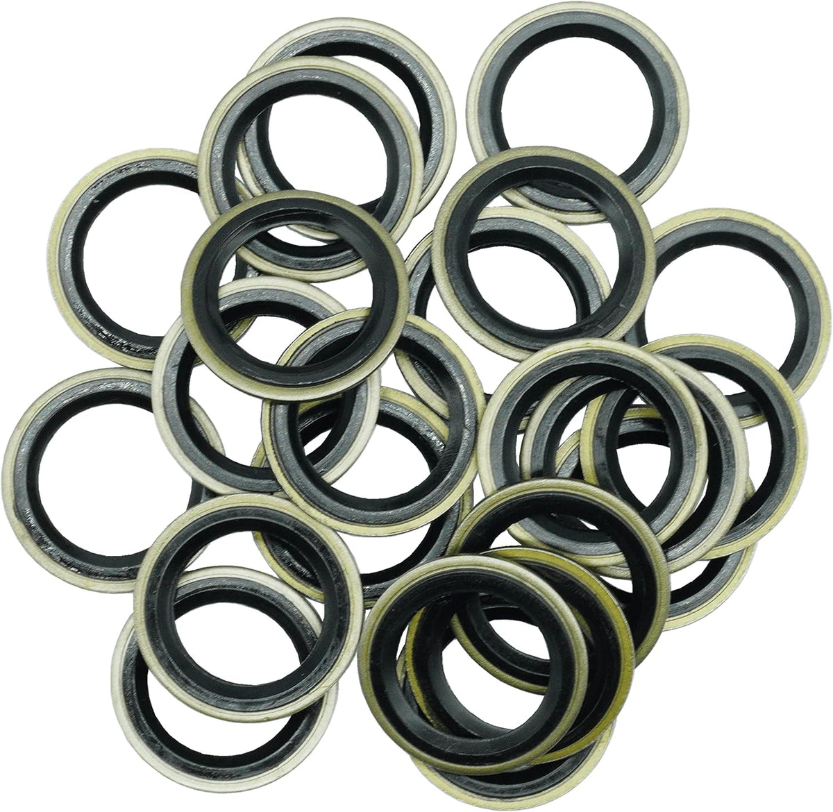 Dsnaduo M16 metal and rubber washers stacked