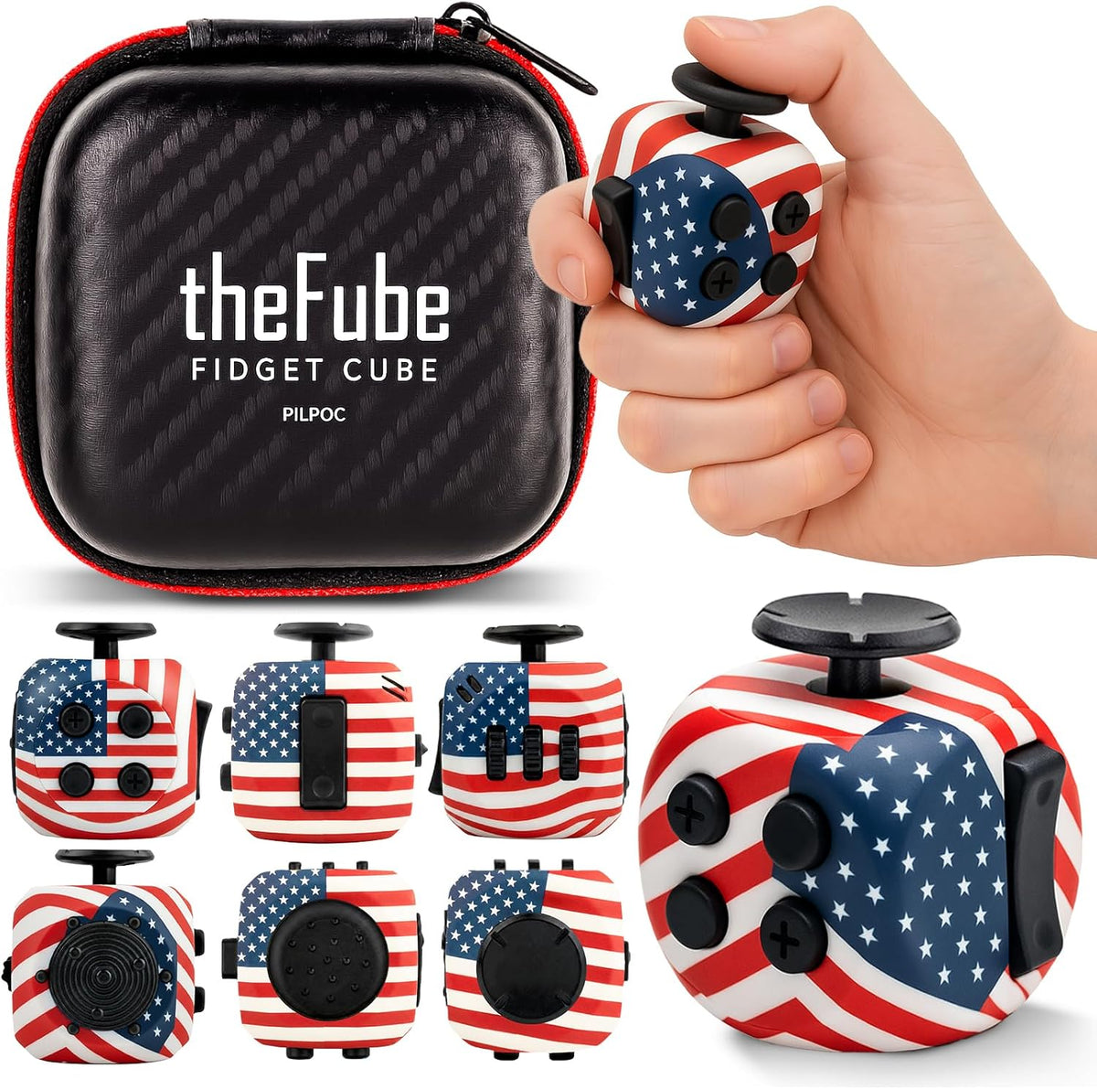 PILPOC theFube Infinity Cube Fidget Desk Toy - Aluminum Infinite Magic Cube with Case, Sturdy, Heavy, Relieve Stress and Anxiety, for ADD, ADHD, OCD (Green) - Image 13