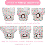 CuteBone reusable doggie nappies adjustable snap buttons detail view