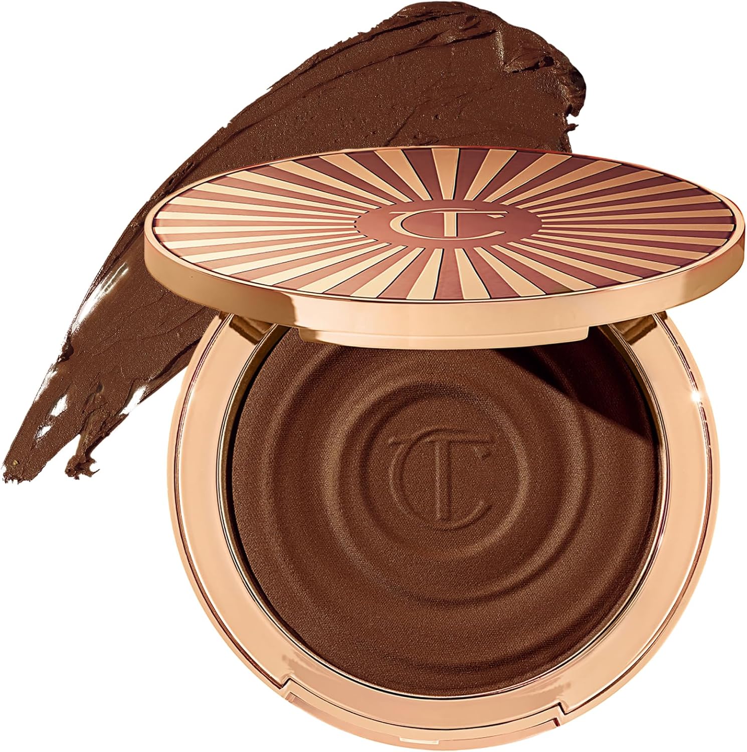 Charlotte Tilbury Beautiful Skin Sun-Kissed Glow Bronzer front view luxury packaging