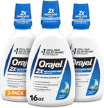 Orajel Nonseptic Mouth Sore Rinse 16 Ounce front view bottle packaging