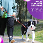 Tear resistant compostable dog bags showing large size dimensions