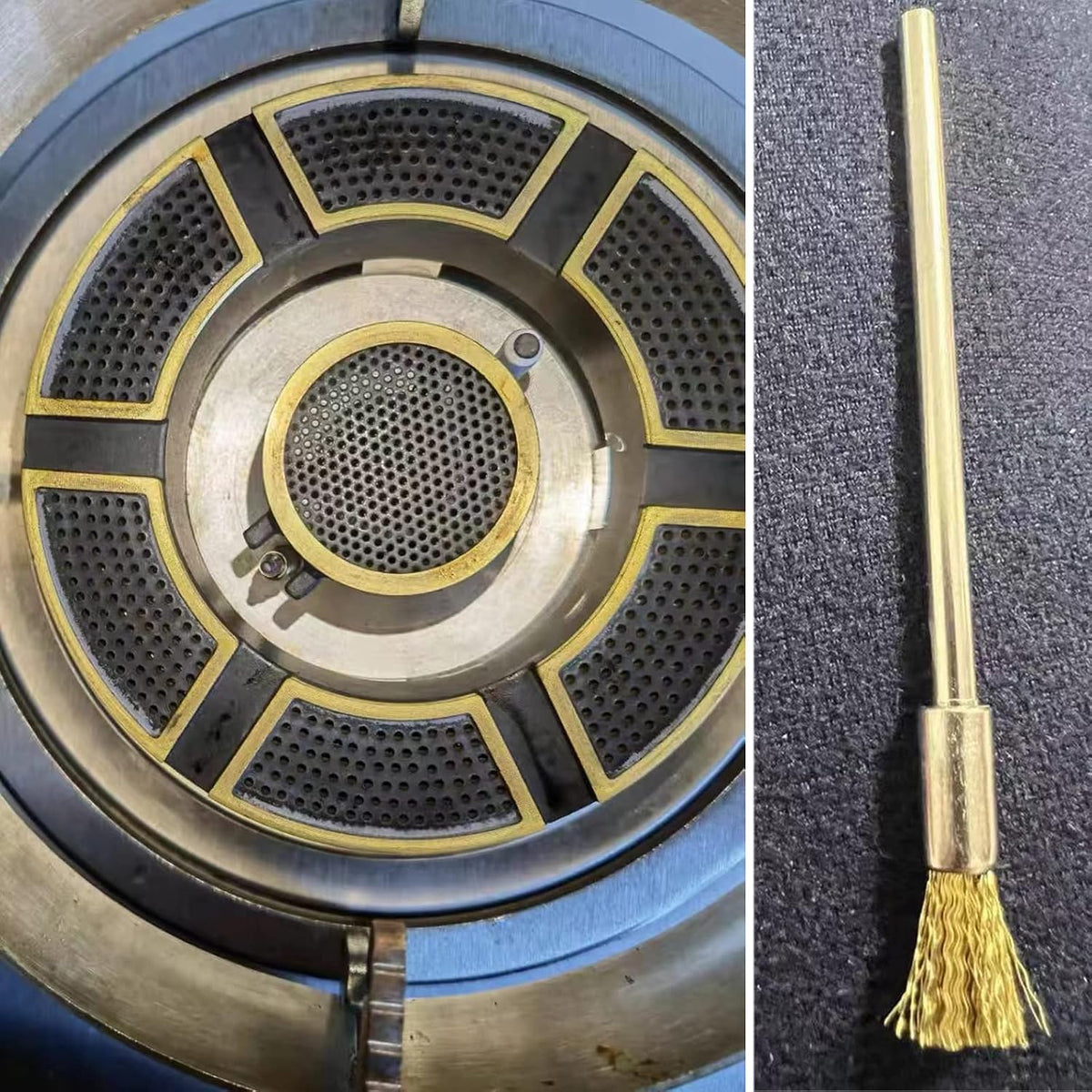 ABSOK wire brush set packaged for metal polishing and finishing