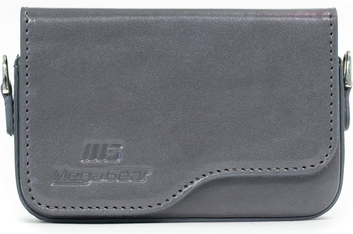 MegaGear camera case angled view showing strap attachment