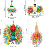 Agroria chewing hanging shredder toy for cockatiels inside cage