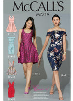 McCall McCall Patterns Misses Dresses front view package