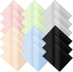 Vonper microfiber cleaning cloths eighteen pack front view showing multiple colors