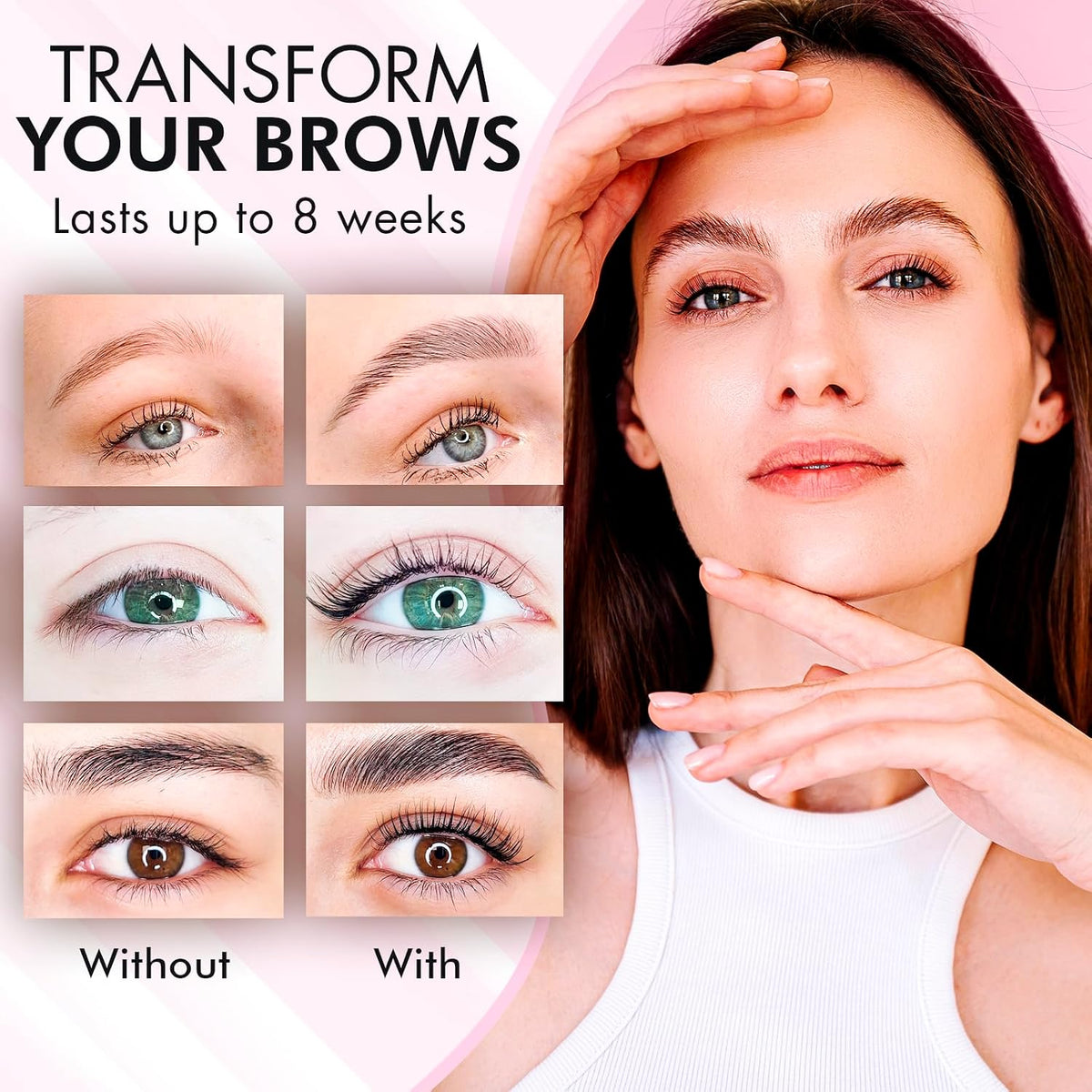Bloomora eyebrow lamination tools and brushes set