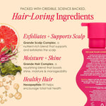 Grande Cosmetics shampoo bottle back view with directions
