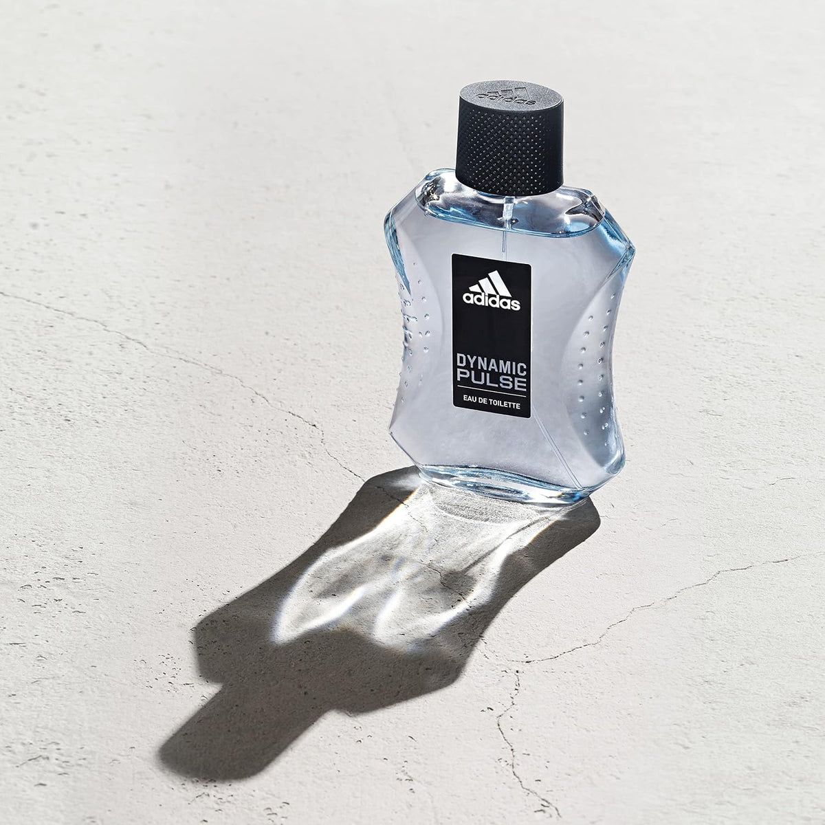Adidas Dynamic Pulse spray bottle label close up