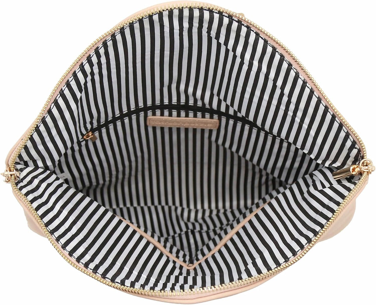 FashionPuzzle clutch bag magnetic snap closure