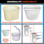 Side profile of the inground pool strainer basket illustrating height and taper.