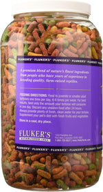 Fluker's Land Turtle Formula large pellets nutrition details on packaging