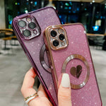 HYUEKOKO glitter phone case angled perspective shot