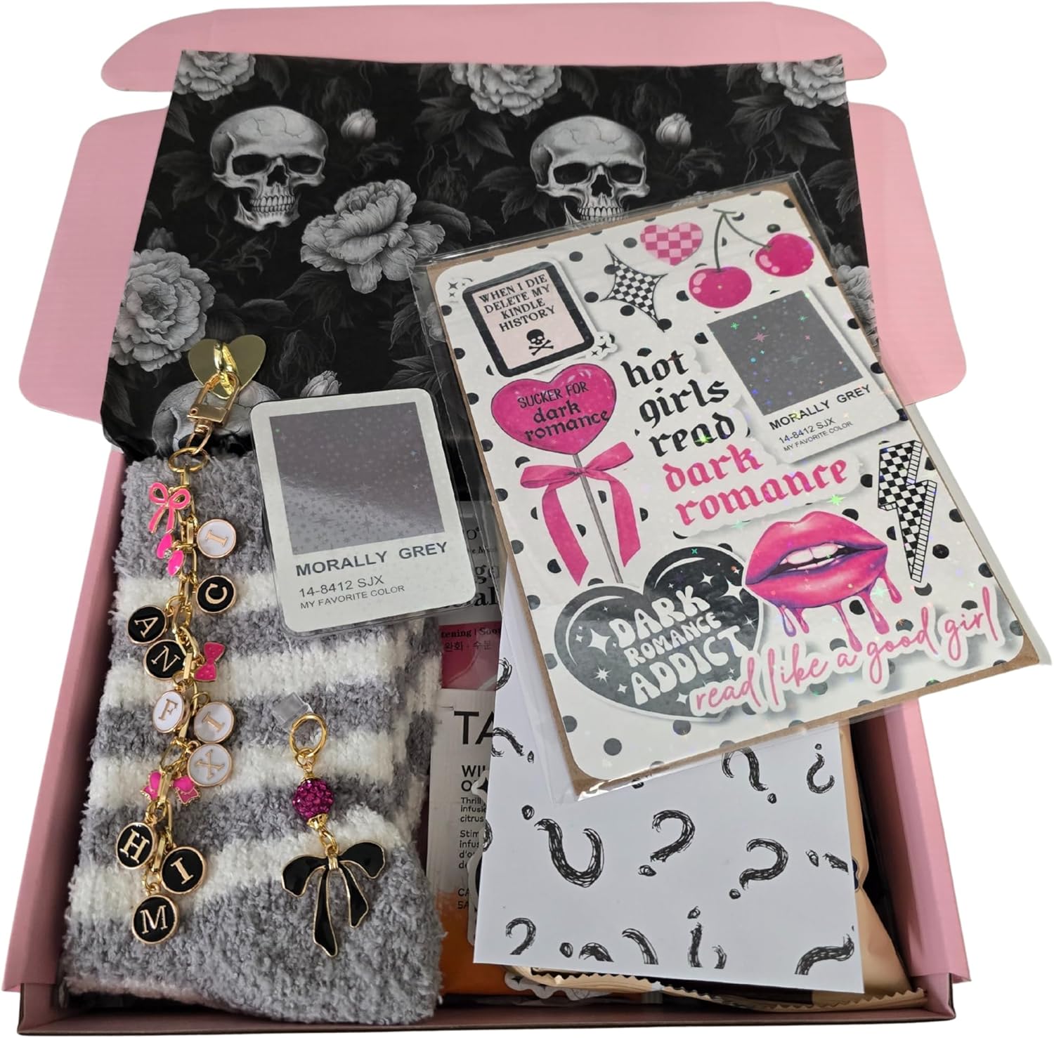 Appalachian Artisans Blind Date with a Kindle Mystery Box front view featuring dark romance theme