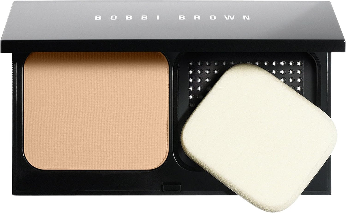 Bobbi Brown powder foundation compact front view authentic makeup