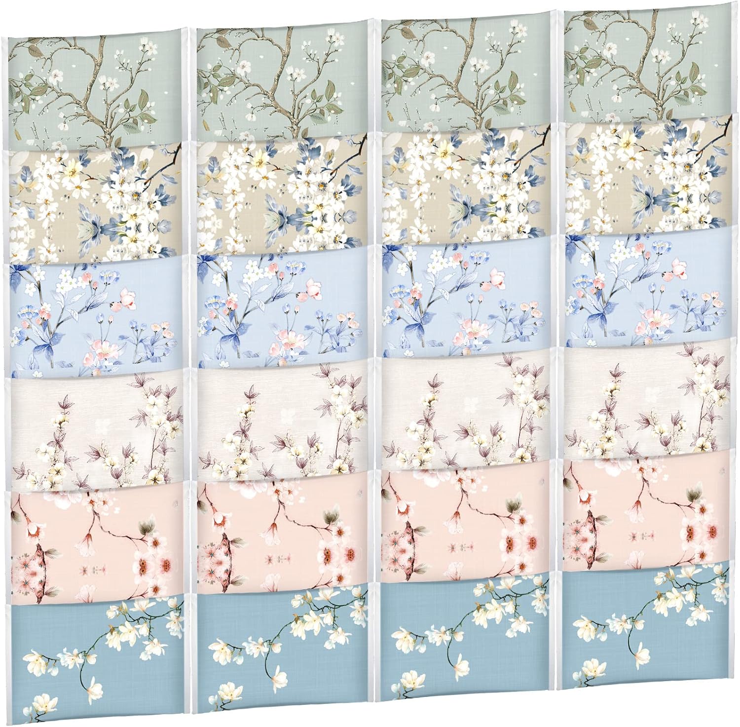 Geyee travel size pocket tissues front view showing the colored flowers packaging